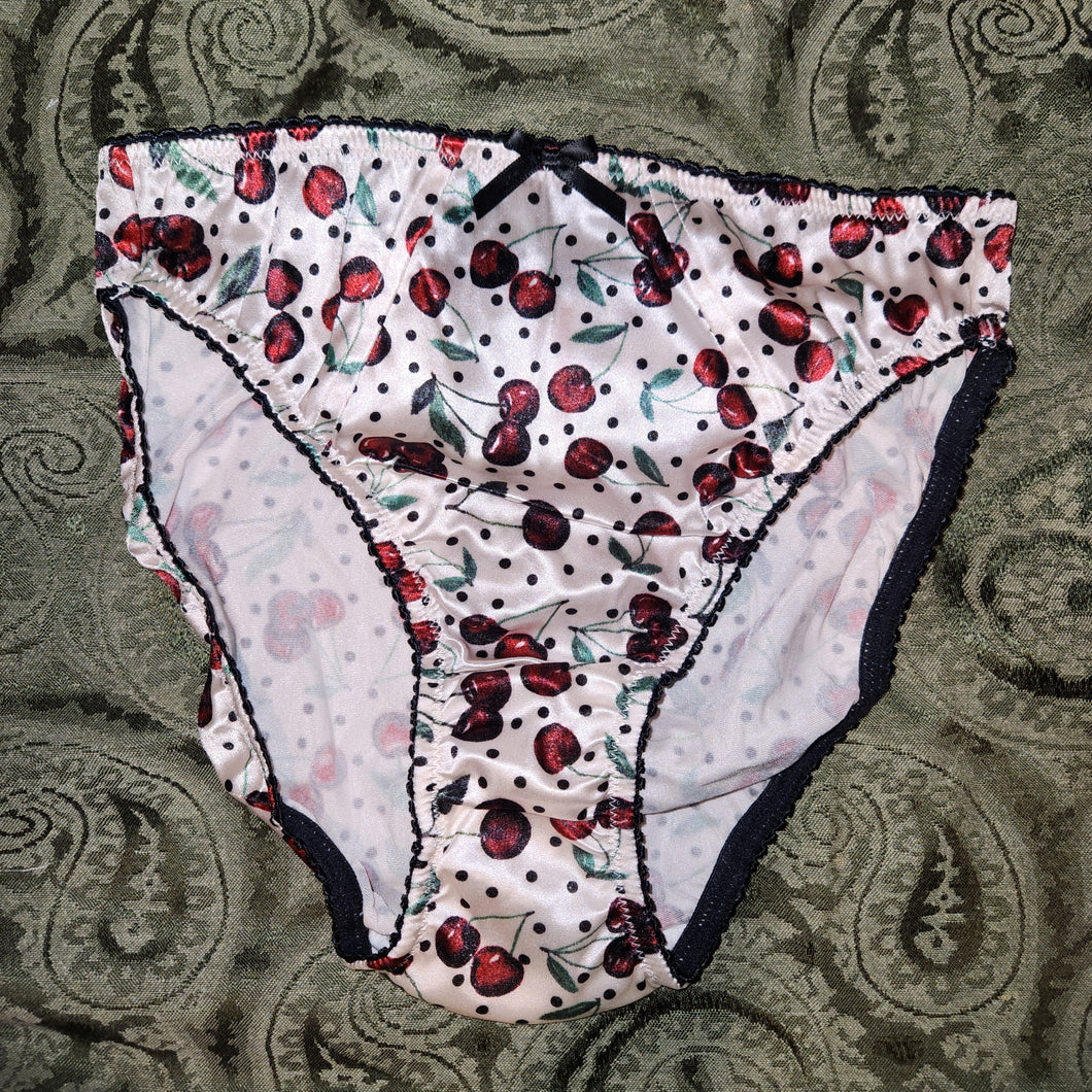 NEW Cherries K&L Fancy Satin Princess Katie MEDIUM