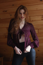 Load image into Gallery viewer, Riah - Purple Satin Bikini Small
