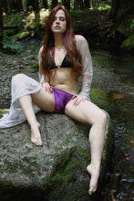 Load image into Gallery viewer, Krystal Kitten - Purple Satin String Bikini  M

